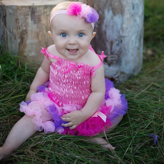 2-delat Set Kjol & Hårband Baby Rainbow Petticoat - Great Pretenders