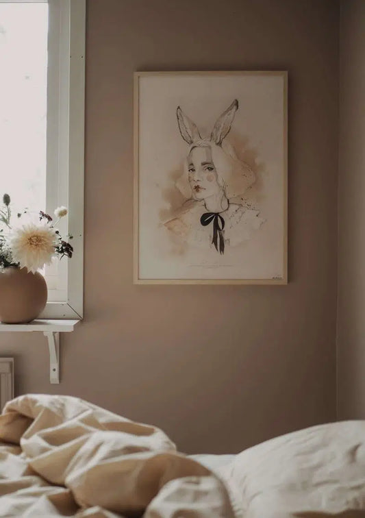 Poster, Lady IVORY 50X70 cm - Mrs Mighetto