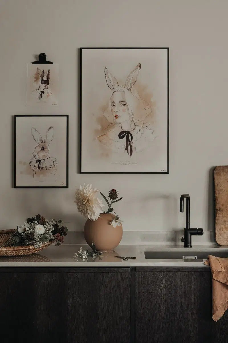 Poster, Lady IVORY 50X70 cm - Mrs Mighetto