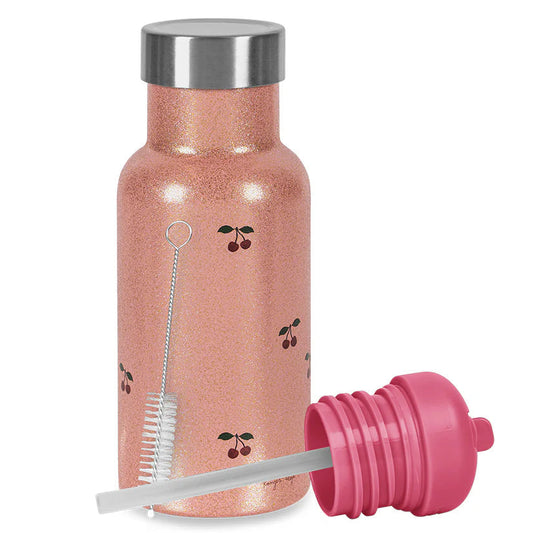 Termosflaska 350 ml, Cherry Glitter - Konges Slöjd