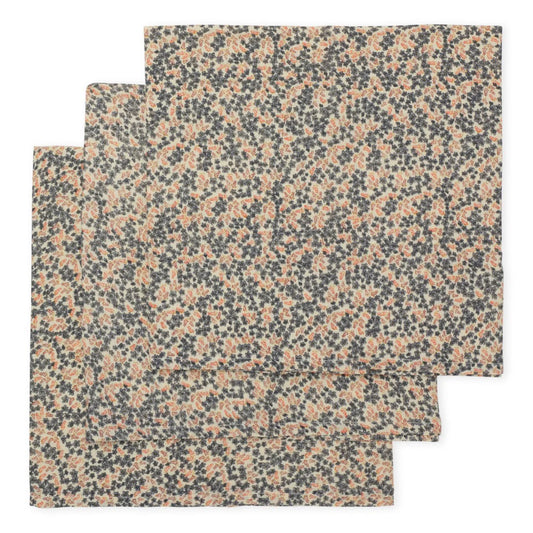 Muslinfiltar 3-pack, GOTS Champ Bleu - Konges Sløjd