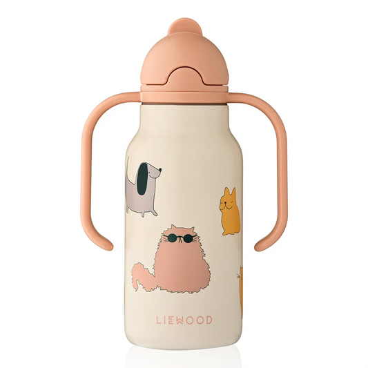 Vattenflaska 250 ml, Kimmie, Katt & Hund, Sandy - Liewood