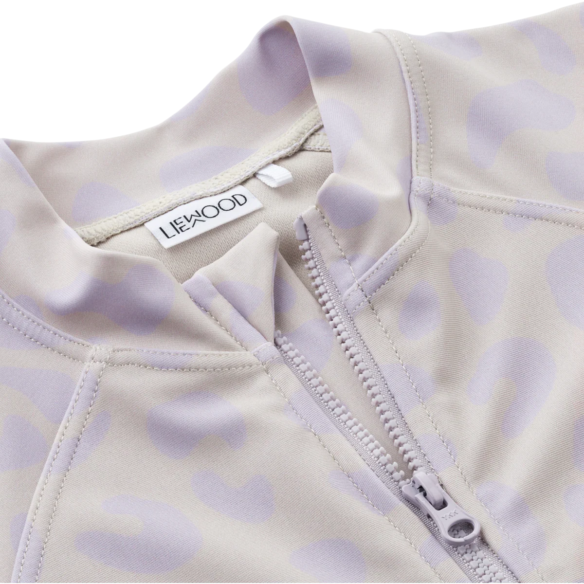 Max Printed Långärmad Baddräkt, Leo / Misty Lilac - Liewood