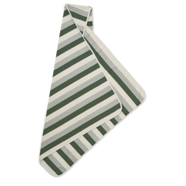 Handduk med luva - Louie hooded towel , Green - Liewood