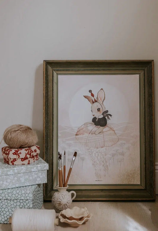 Poster, Miss Viola 40x30 cm - Mrs Mighetto