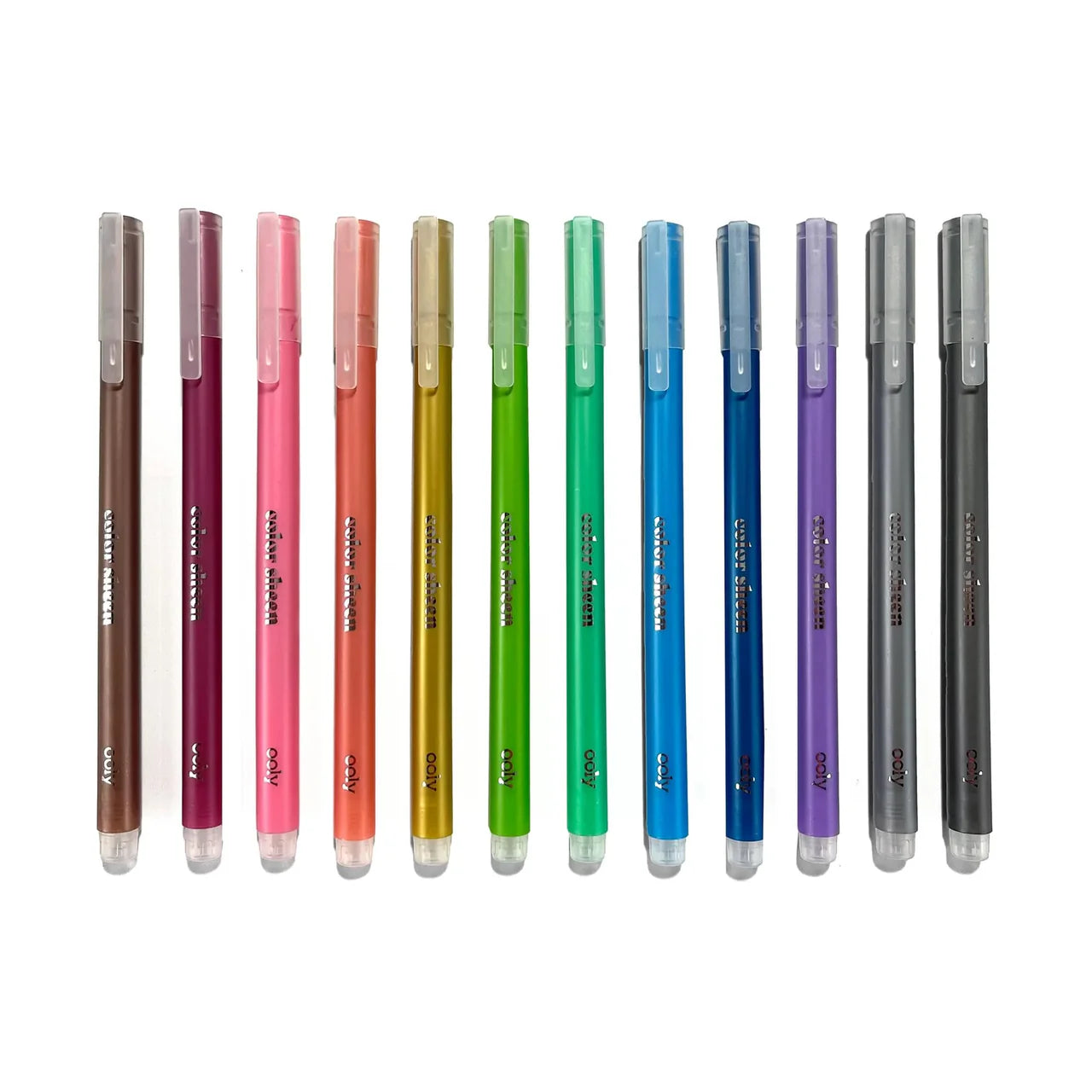 Gelpennor, Color Sheen Metallic, 12 pack - Ooly