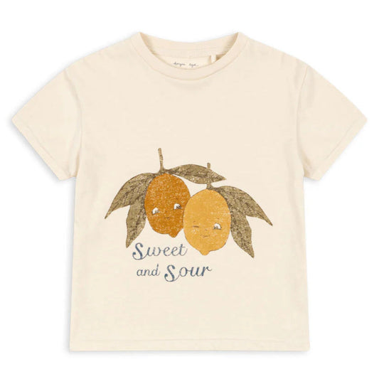 T-shirt, FAMO TEE GOTS, Almond Milk - Konges Sløjd