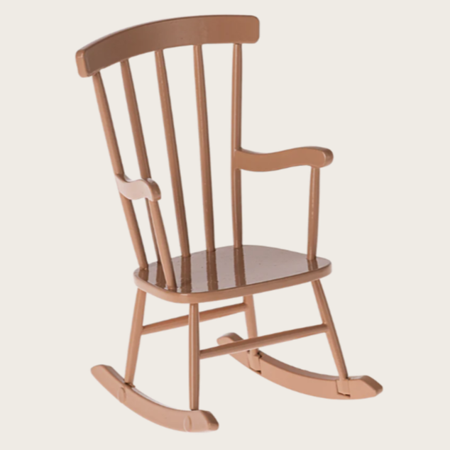 Miniatyr, Gungstol 11 cm, Mus, Dark Powder - Maileg