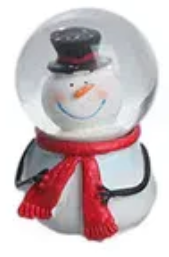 Små Snöglobar, Olika Figurer, H 7cm - Popretail