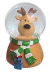 Små Snöglobar, Olika Figurer, H 7cm - Popretail