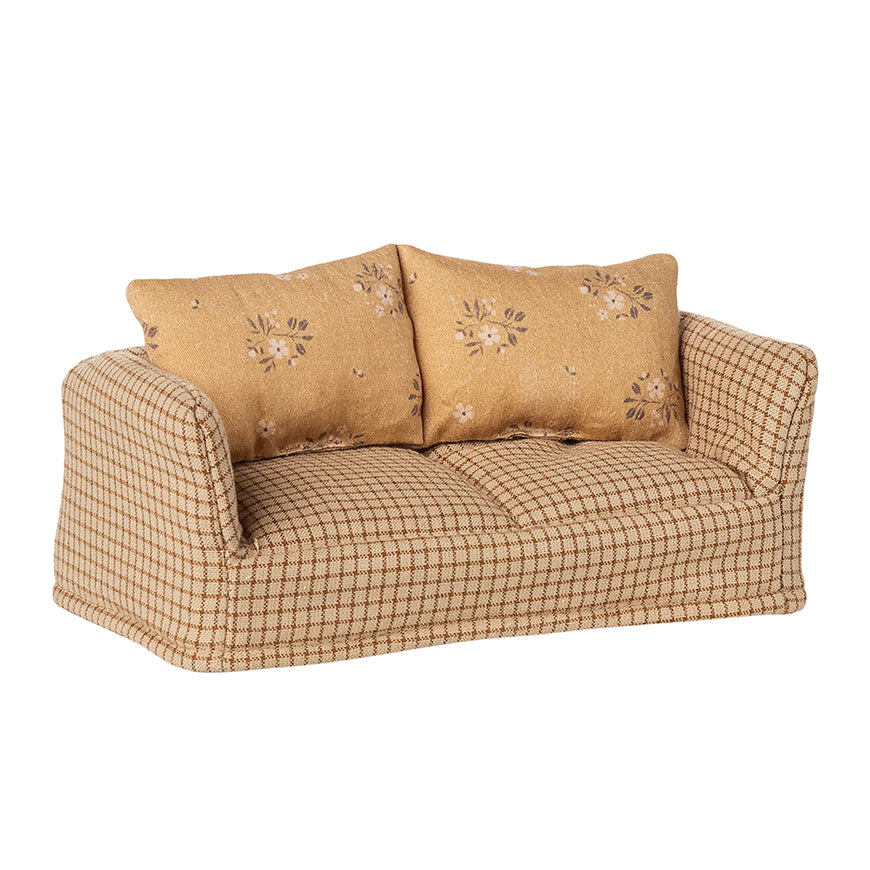 Miniatyr, Soffa, Maple, Mus - Maileg