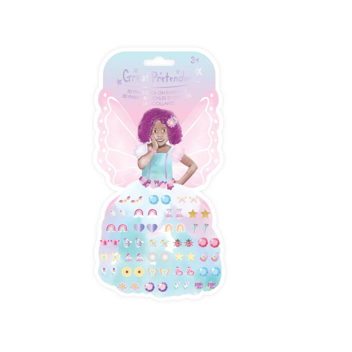 Örhängen, Stick On, 30-pack, Butterfly Fairy Azaria - Great Pretenders