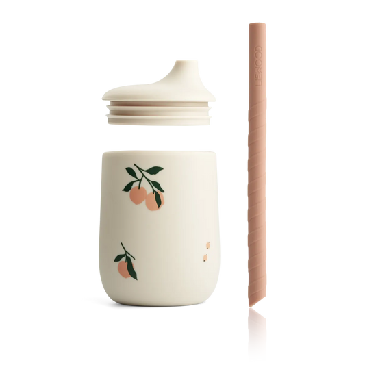 Pipmugg Sugrör, 230 ml, Ellis, Peach/Sandy - Liewood