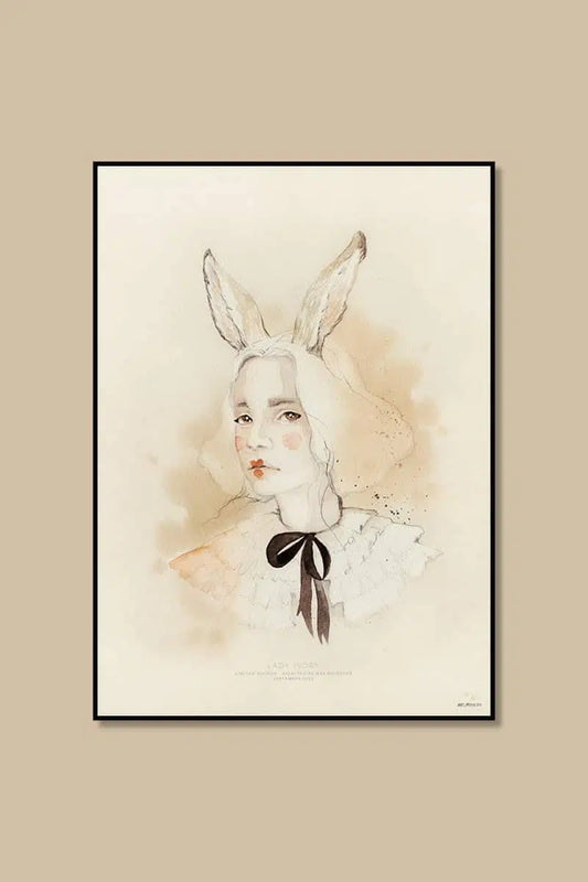 Poster, Lady IVORY 50X70 cm - Mrs Mighetto