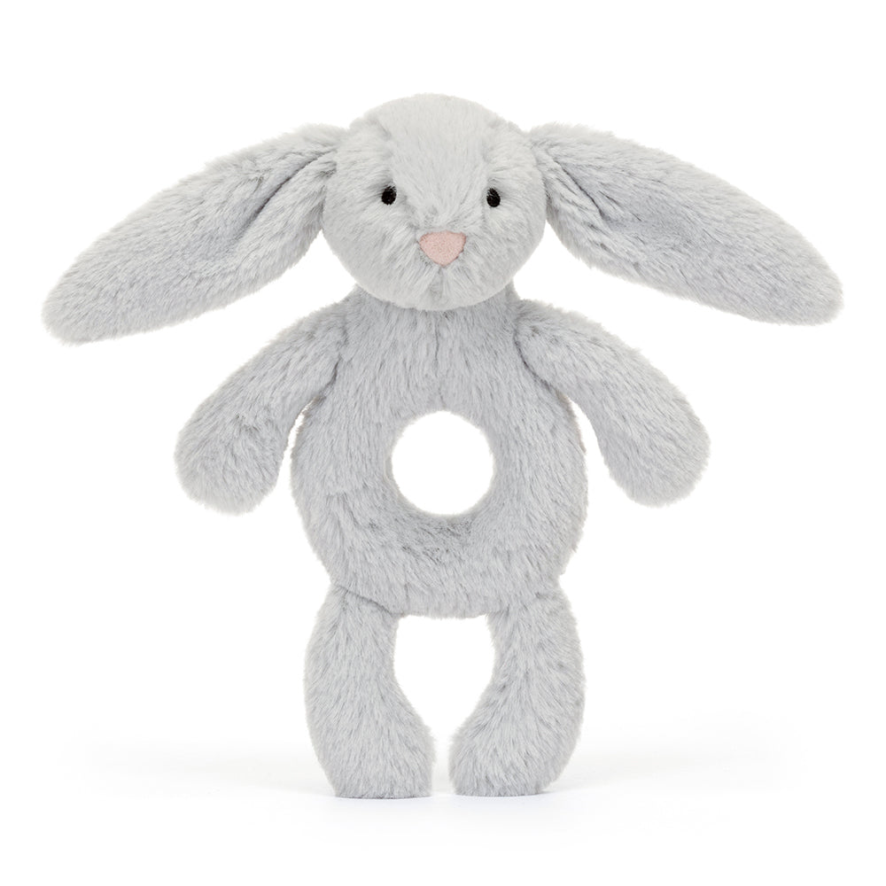 Bashful Silver Bunny Ring Rattle