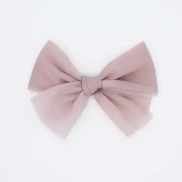 Ester Linen Rosett 9 cm, Light lilac/Ljuslila - Liv & Loke