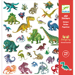 Stickers Dinosaurie, 160 st - Djeco