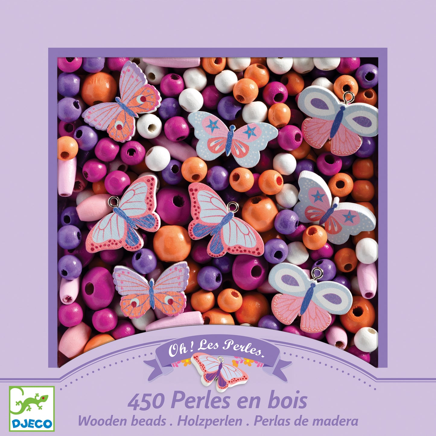 Wooden Beads Butterfiles