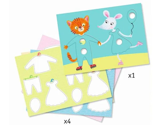 Magiska Filt Pennor för Pappers Dockor