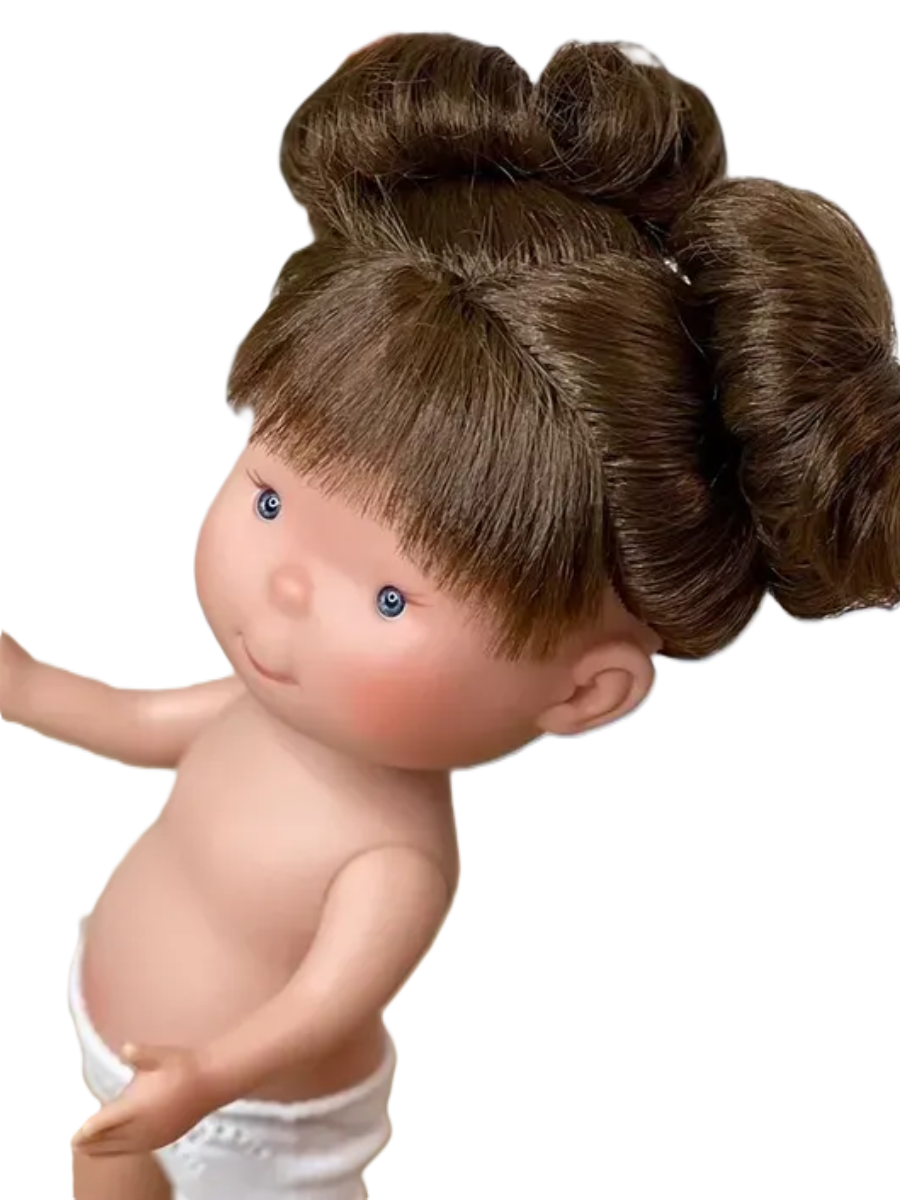 Pippa, Handgjord Docka, Brunhårig, 30 cm - Nines