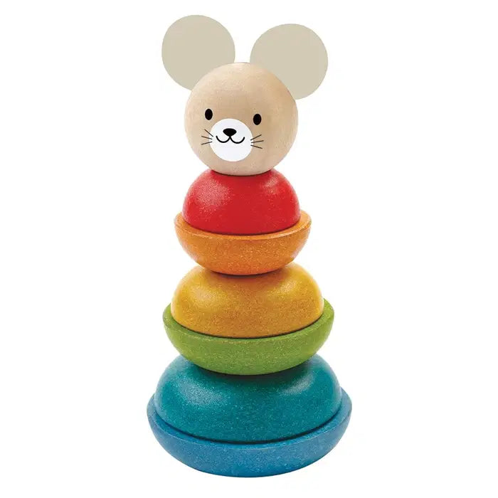 Ekologisk Stapelleksak Mus - PlanToys