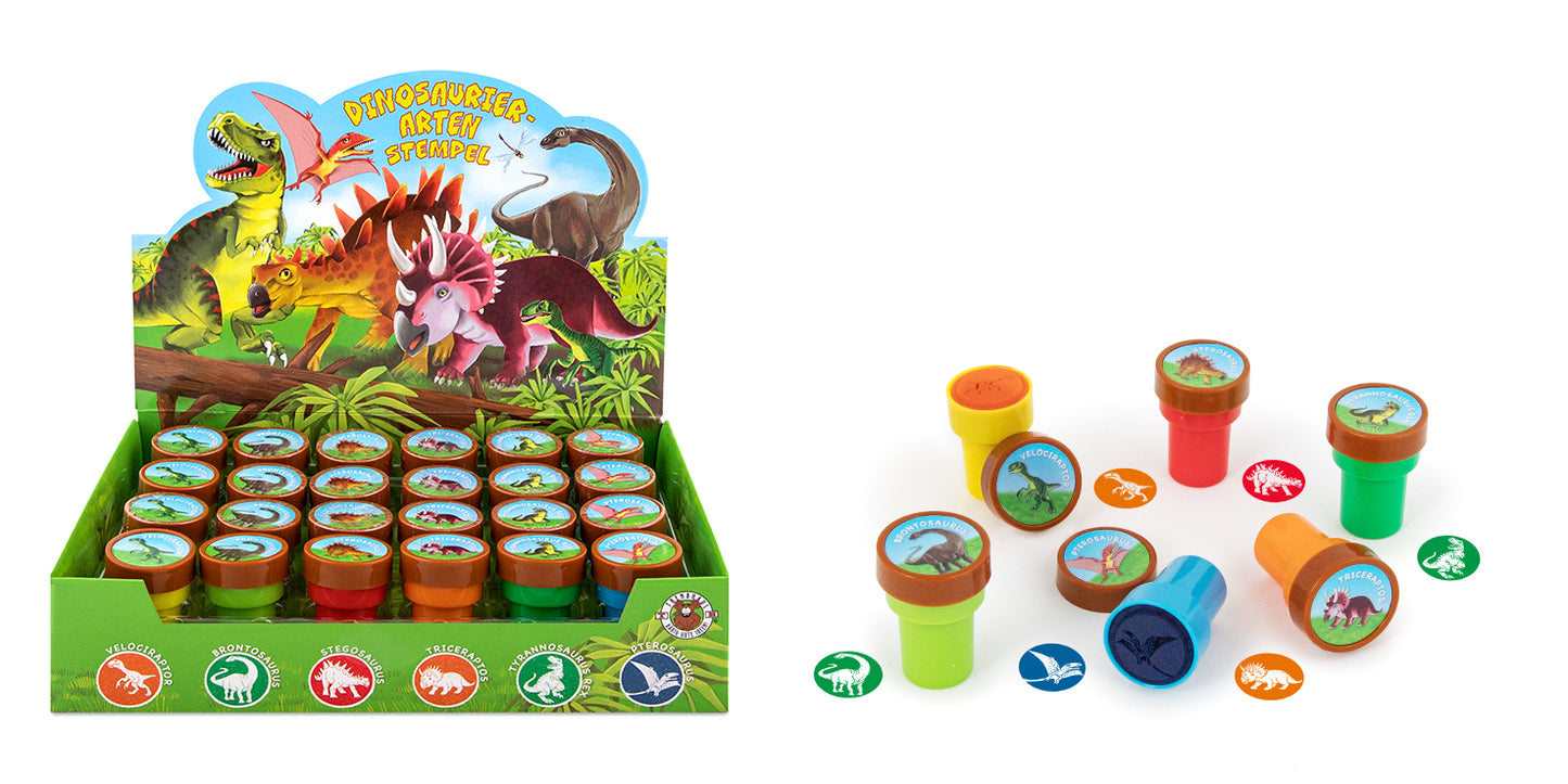 Stämplar, Dinosaur, self-inking, 6 varianter