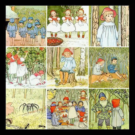 Lottospel, Elsa Beskow Lotto, 2-4 personer - Hjelm