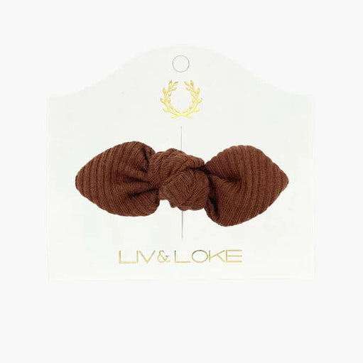 Hårspänne, Lovelia Ribbad/Coffee - Liv & Loke