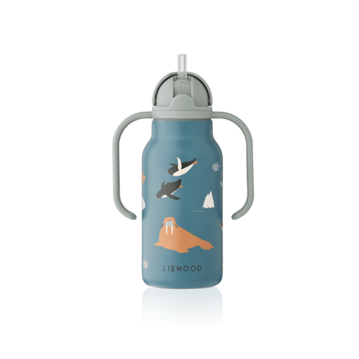Vattenflaska 250 ml, Kimmie, Arctic Sea/Oceanview - Liewood