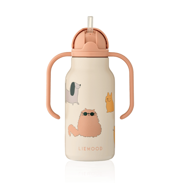 Vattenflaska 250 ml, Kimmie, Katt & Hund, Sandy - Liewood