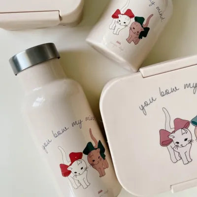 Termosflaska 250 ml, Bow Kitty - Konges Sløjd