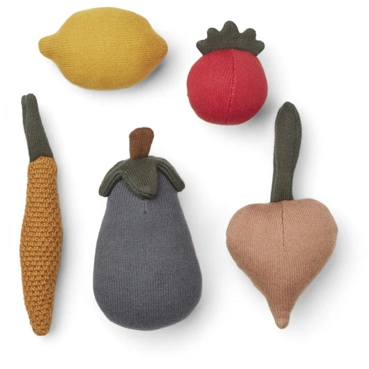 Leksaksmat, Lisa Grönsaker Multi Mix, 5 Pack - Liewood