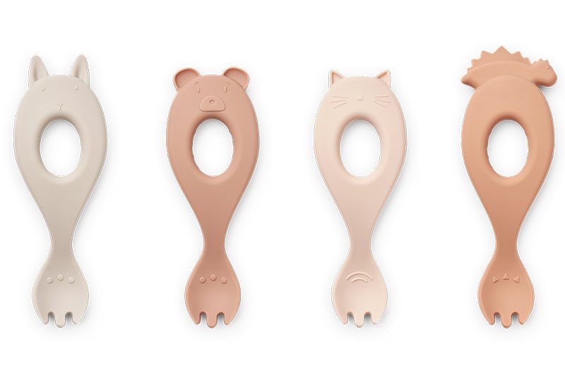 Silikonskedar 4-pack, Liva, Rose/Multi Mix - Liewood