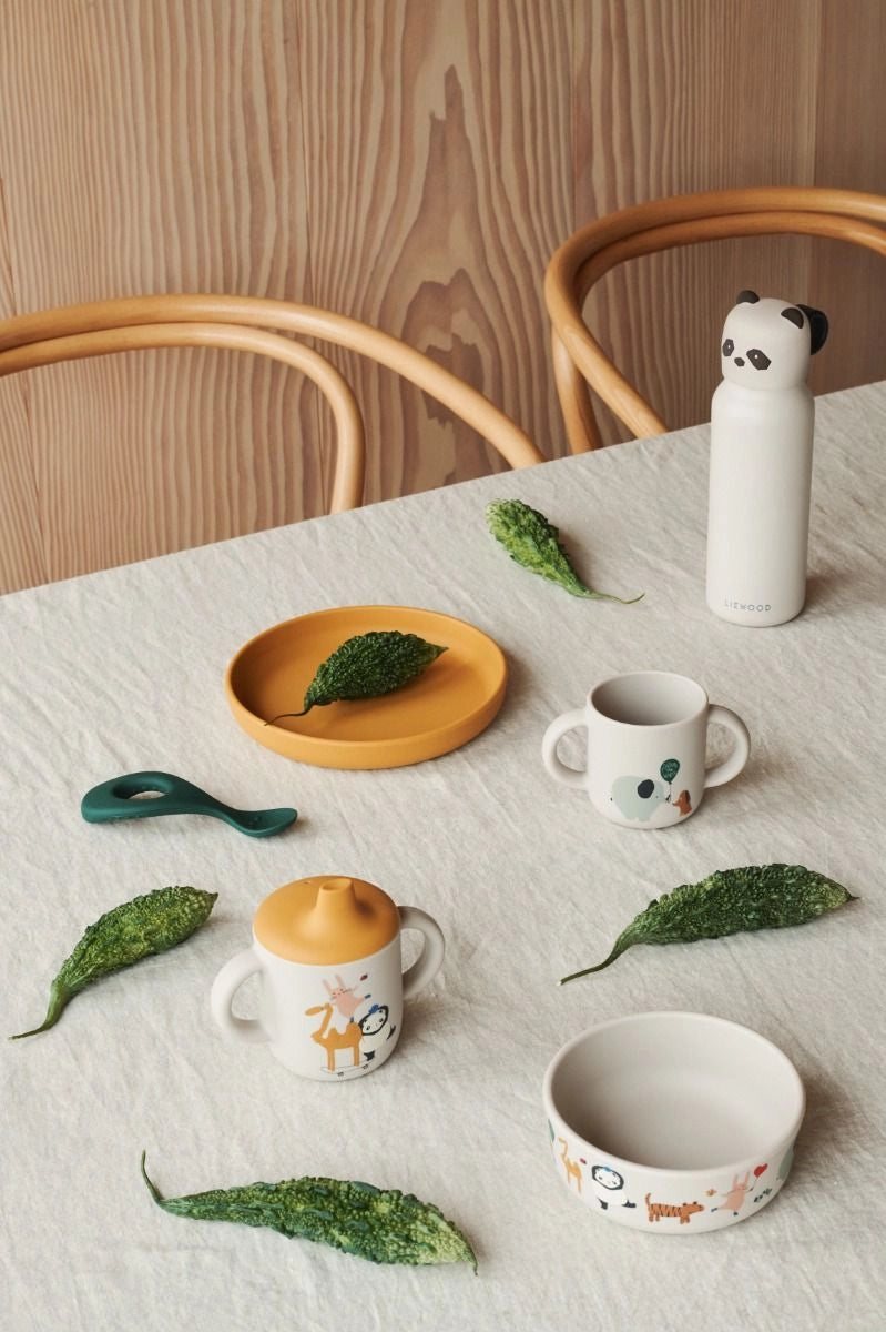 Matset, Vivi Printed Tableware, Around the world/Sandy - Liewood