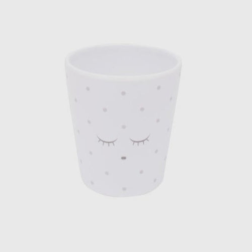 Mugg Baby, Vit/Silver Prickar - Livly