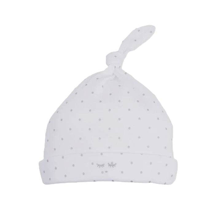Babymössa, Saturday Tossie Mössa, Vit/Silver Prickar - Livly
