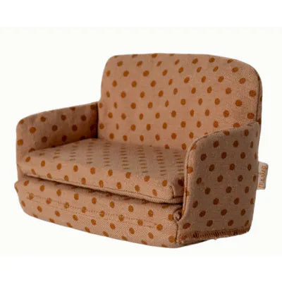 Miniatyr, Bäddsoffa med Prickar på, Mus - Maileg