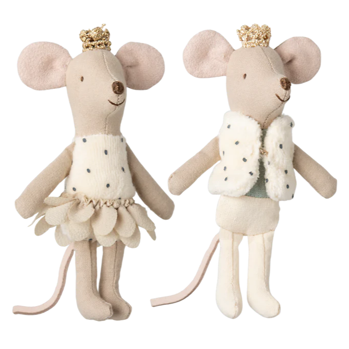 Kungliga tvillingmöss - Lillasyster och Lillebror Mus 11 cm - Maileg
