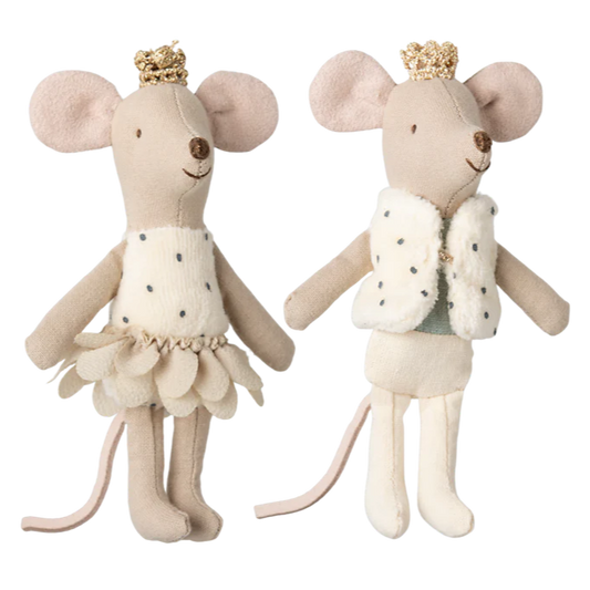 Kungliga tvillingmöss - Lillasyster och Lillebror Mus 11 cm - Maileg