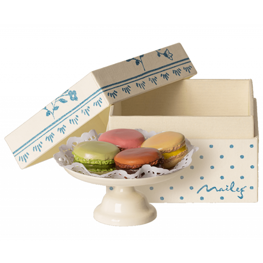 Miniatyr, Kakor & Kakfat, Kanin, Macarons et Chocolat Stand - Maileg