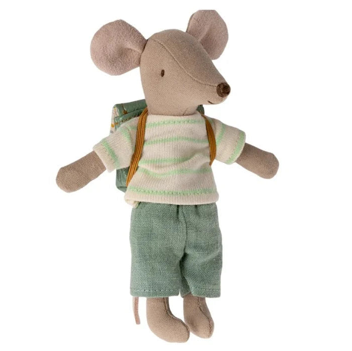 Storebror Mus, Trehjulingsmus, 13 cm - Maileg