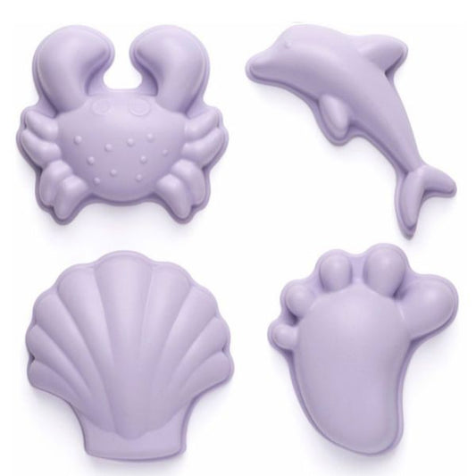 Scrunch Sandformar 4 pack Light Dusty Lila