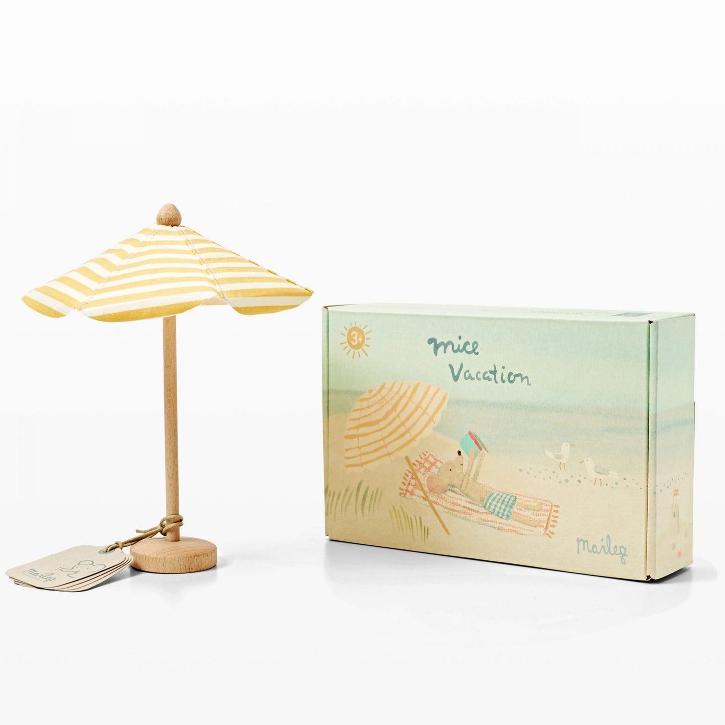 Miniatyr, Strand Parasoll - Maileg