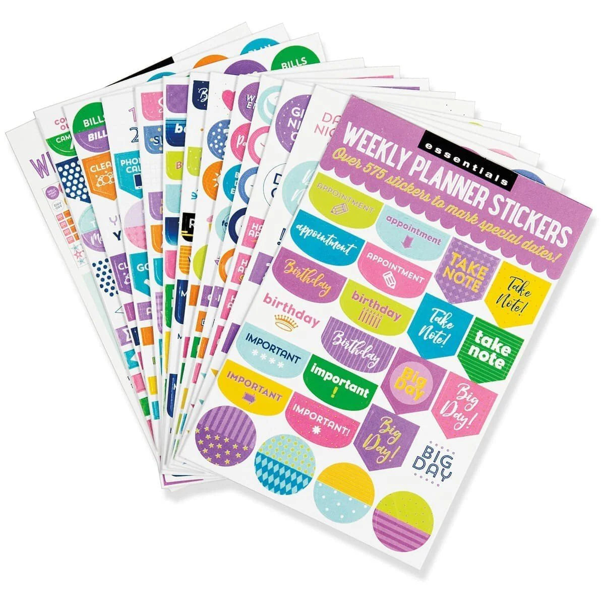Kalenderstickers, Weekly planner - Förlagssystem
