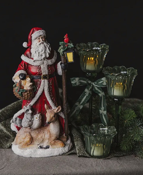 Dekor, Tomte med Rådjur, 34 cm - Alot Decoration